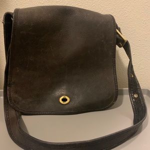 Coach soft leather bag! Used ! Black